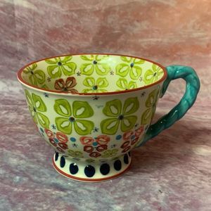 Anthropologie Elka Ayaka Mug - Twisted Blue Handle